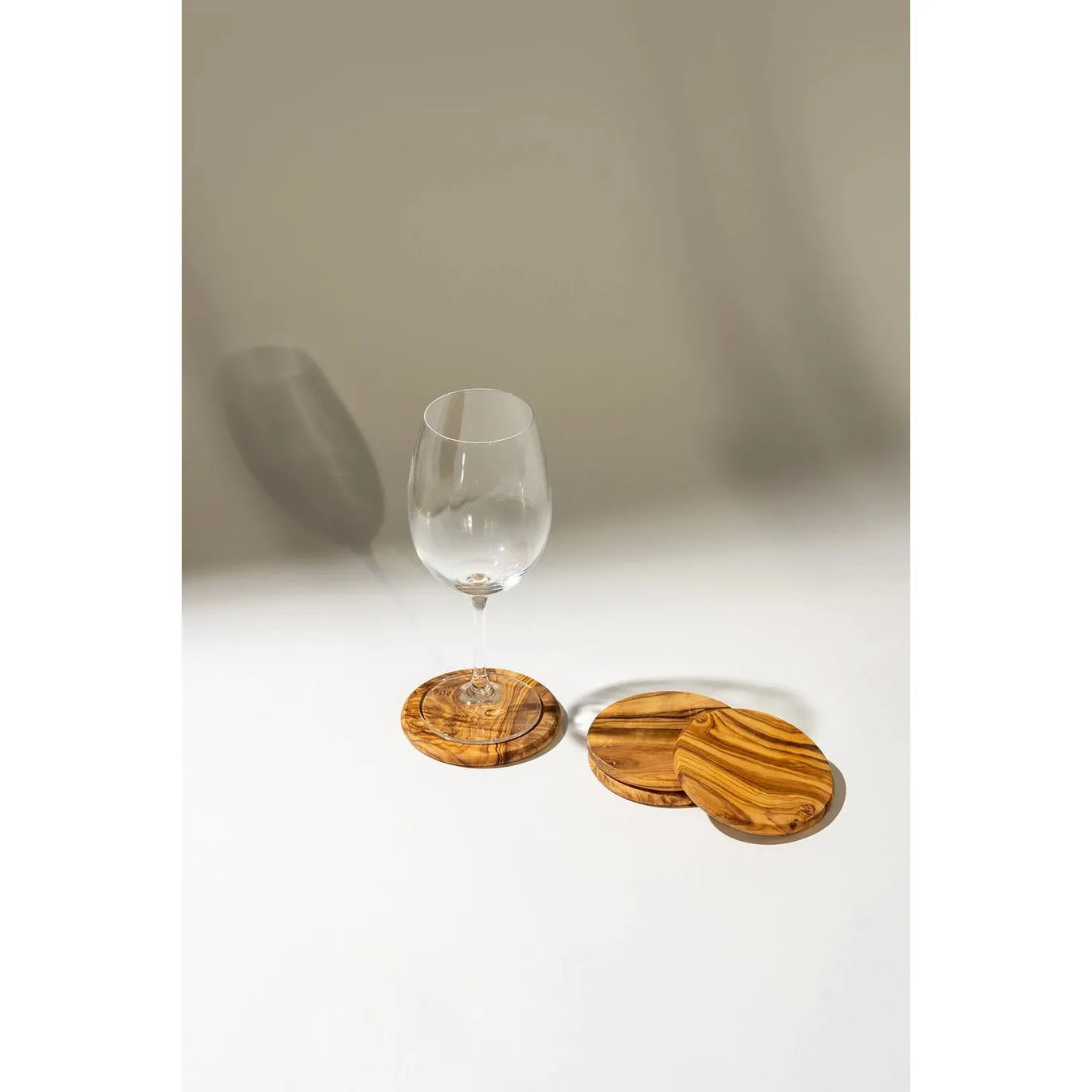 Sous - verres en bois d'olivier - Lagom cadeaux