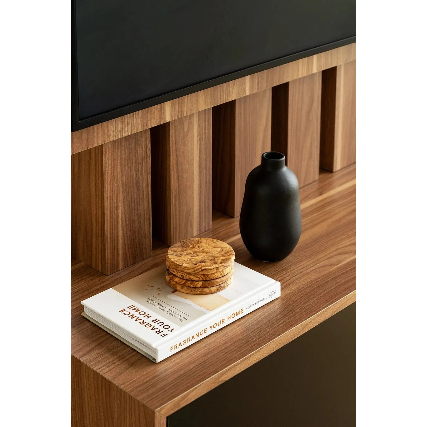 Sous - verres en bois d'olivier - Lagom cadeaux