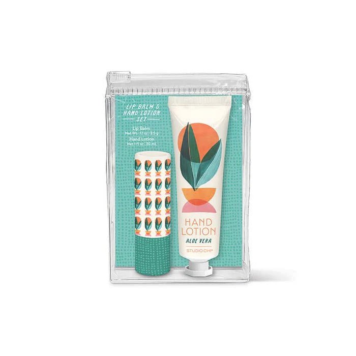 Ensemble Doux Aloe – Baume à lèvres et lotion mains - Lagom cadeaux