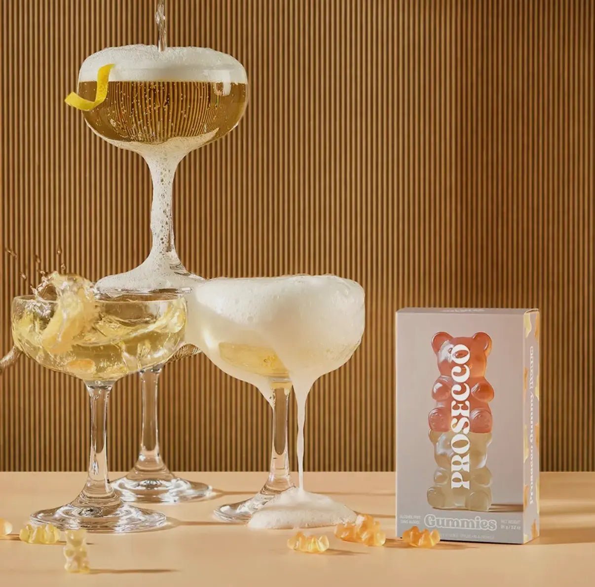Gummies Oursons Prosecco – Pétillants et sans alcool - Lagom cadeaux