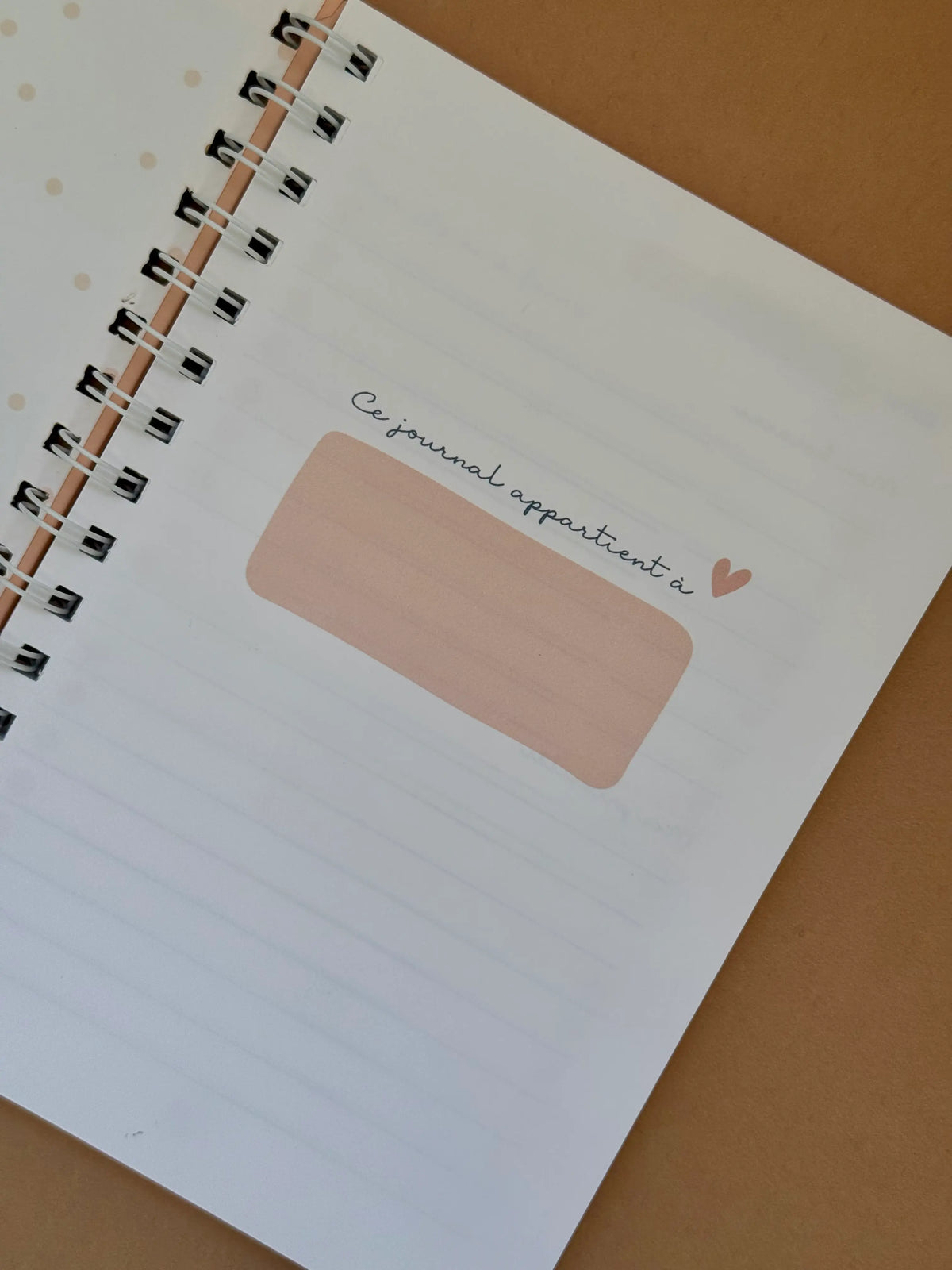 MON JOURNAL DE BORD — CARNET D’ORGANISATION