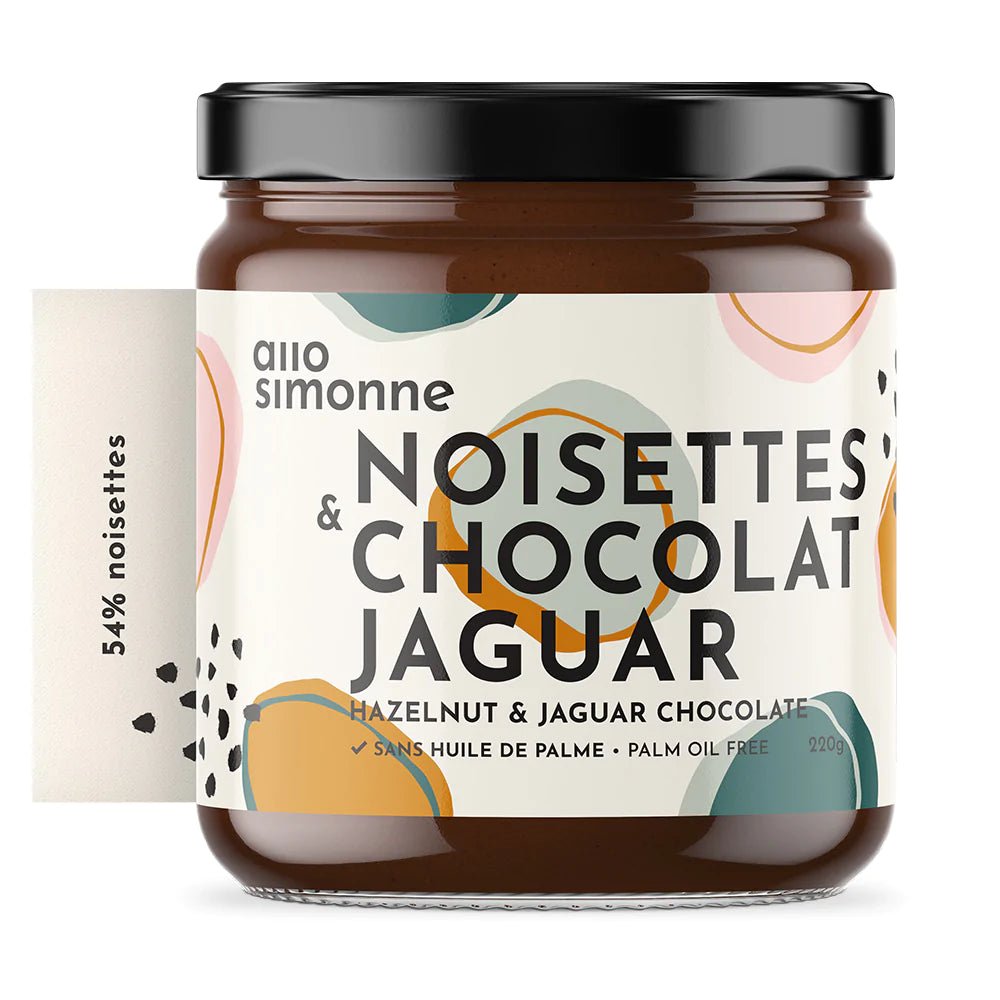 Tartinade de Noisettes et chocolat Jaguar - Lagom cadeaux