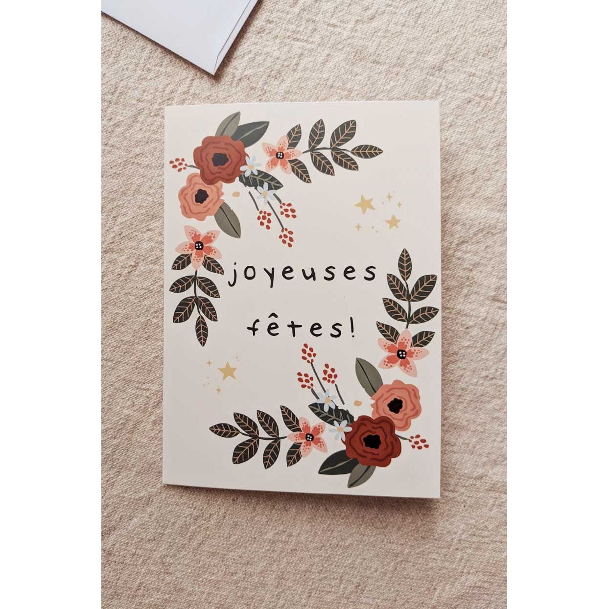 Carte de souhaits - Joyeuses fêtes - Lagom cadeaux